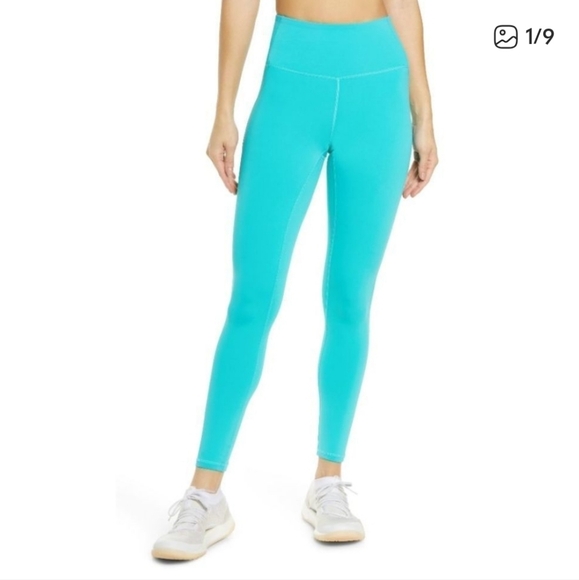 IVL Collective Everyday Sculpted High Waist Leggings Sz 8 Turquoise - Picture 1 of 10